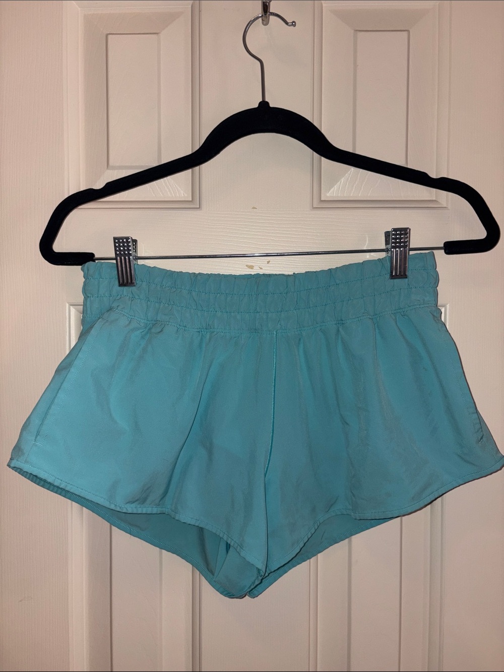 aerie light blue athletic shorts